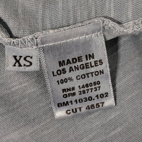 Buck Mason  Slub Crew Neck Cotton T-Shirt Slate Blue Size XS - Picture 6 of 6